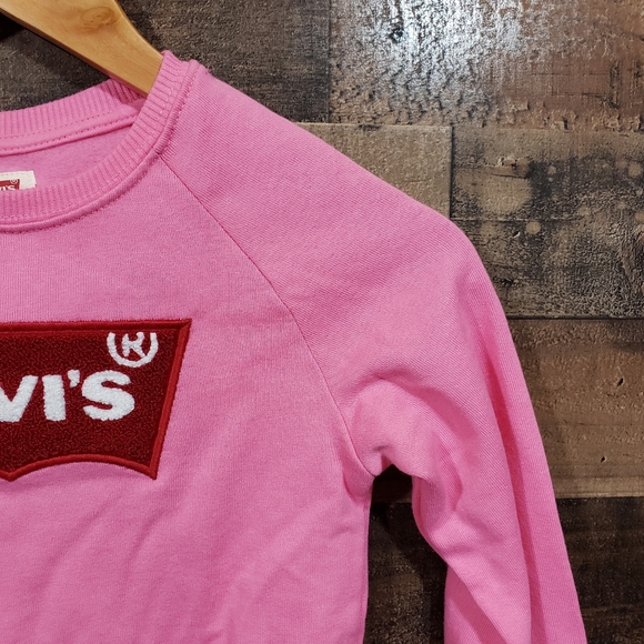 Levi's girls NWT chenille patch logo sweatshirt - Picture 6 of 7